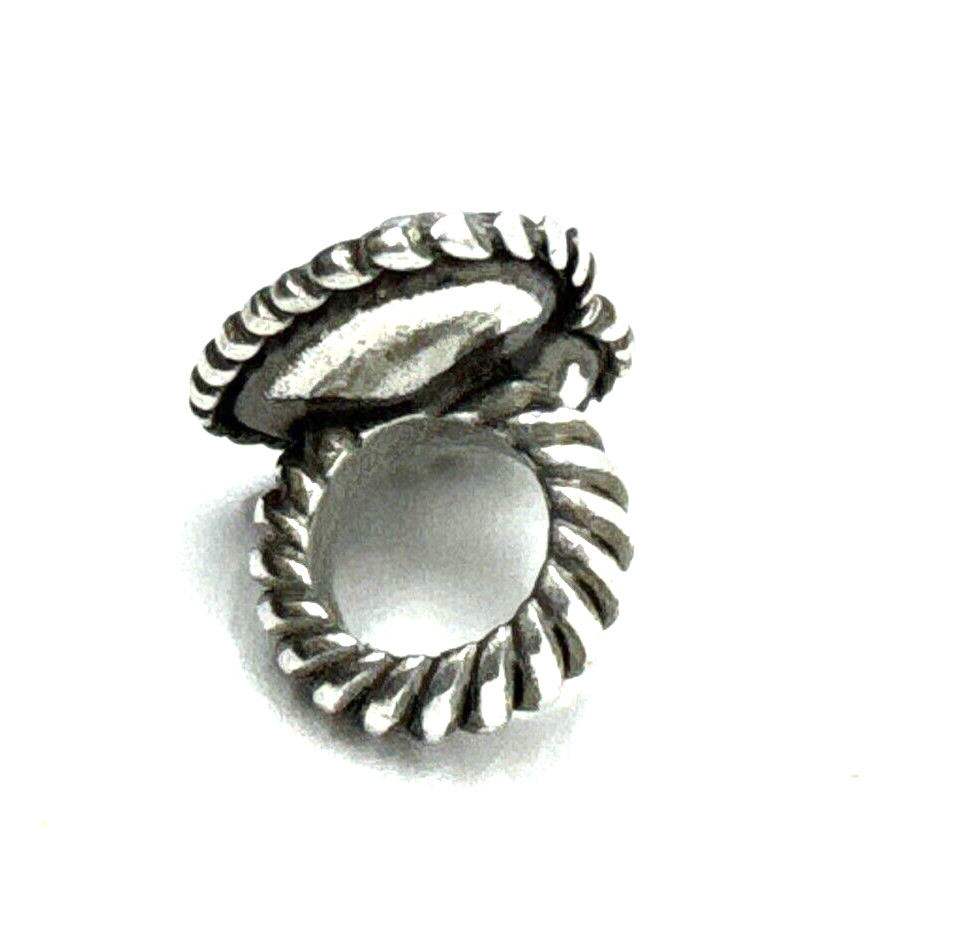 Brighton Corina Ring Crystal Heart With Gold Outline Love Spacer Bead