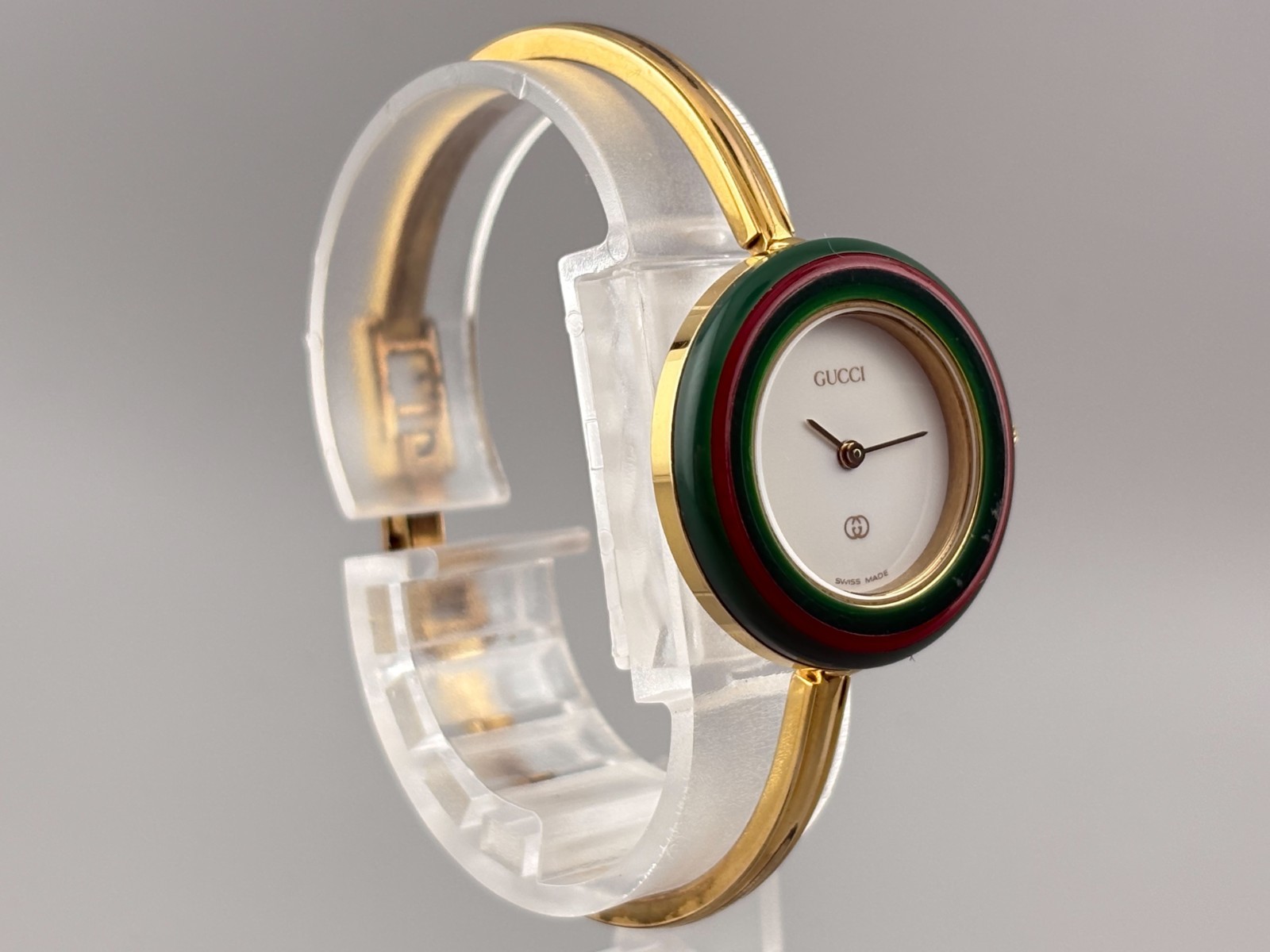 [S Size Very Good+5] Gucci Change Bezel 11/12.2 Women Watch Gold White 12 Colors