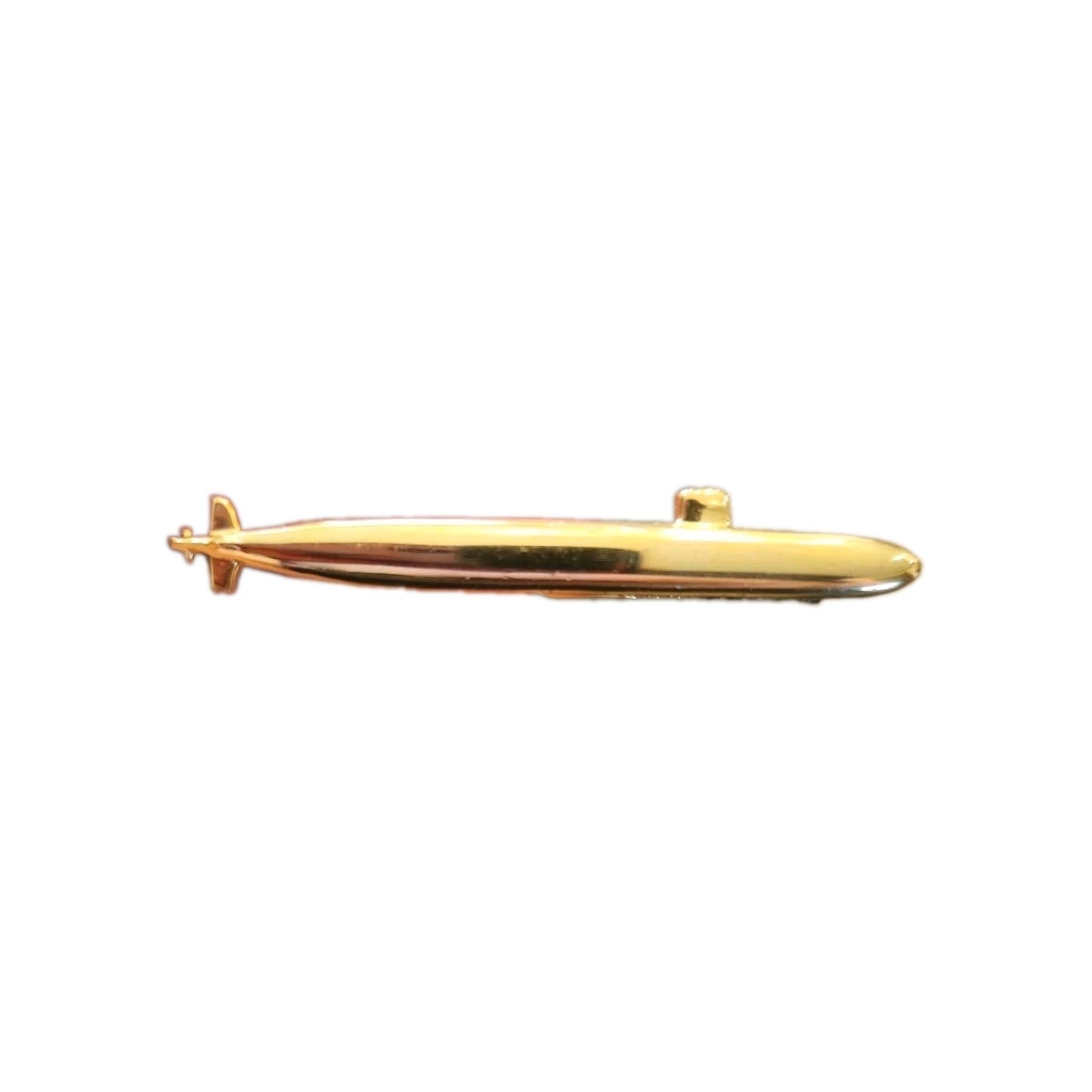 Vintage 70’s SUBMARINE Tie Clip Bar NAUTICAL Nuclear Sub NAVY Newport News SSBN