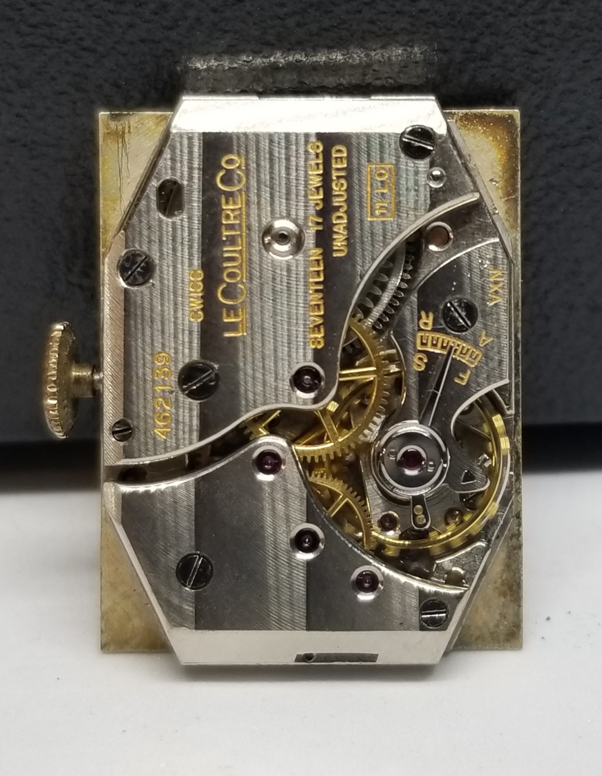 FARW410 Swiss 10K G.F. Le Coultre Tank Wrist Watch, 11LO Mvmt, 17 J, Working.
