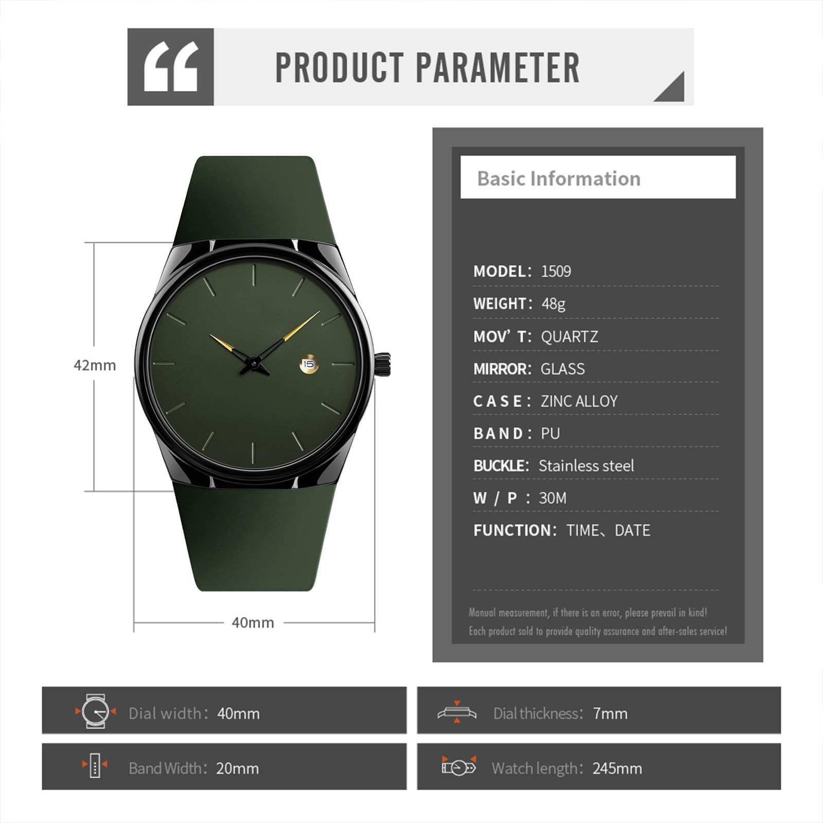 Stylish Waterproof Analog Quartz Wrist Watch for Men & Women – Casual Fashion Ti