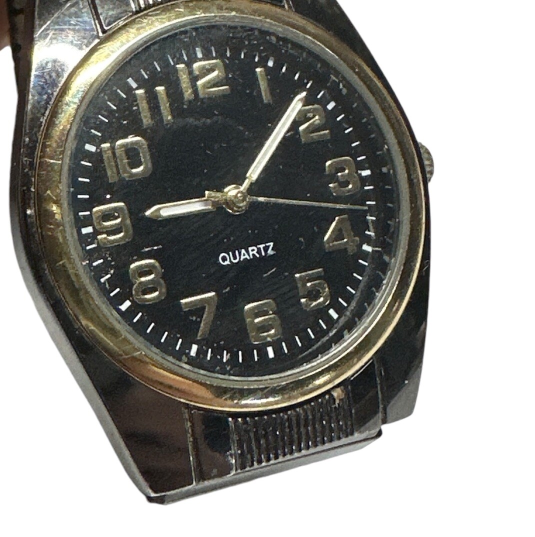 Vintage Accutime Watch Corp WMM2002 0317 – Silver Tone Stretch Band