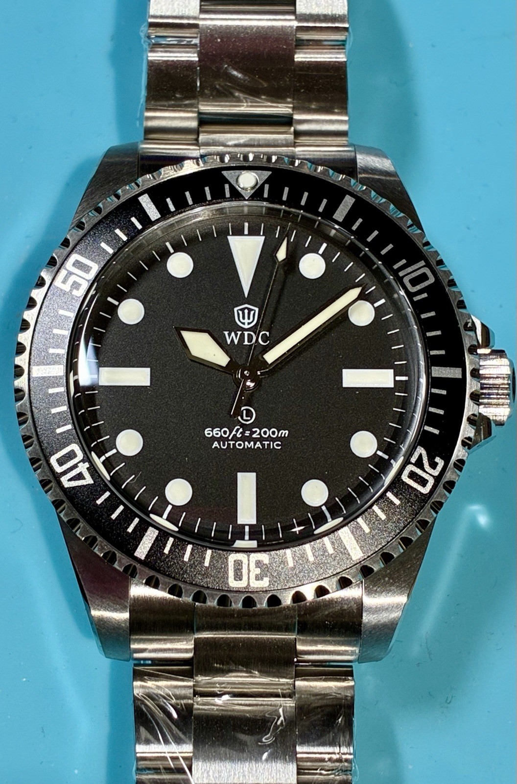 WATCHDIVES MILSPEC VINTAGE STYLE DIVER PT5000 HIGH BEAT AUTO SAPPHIRE STAINLESS