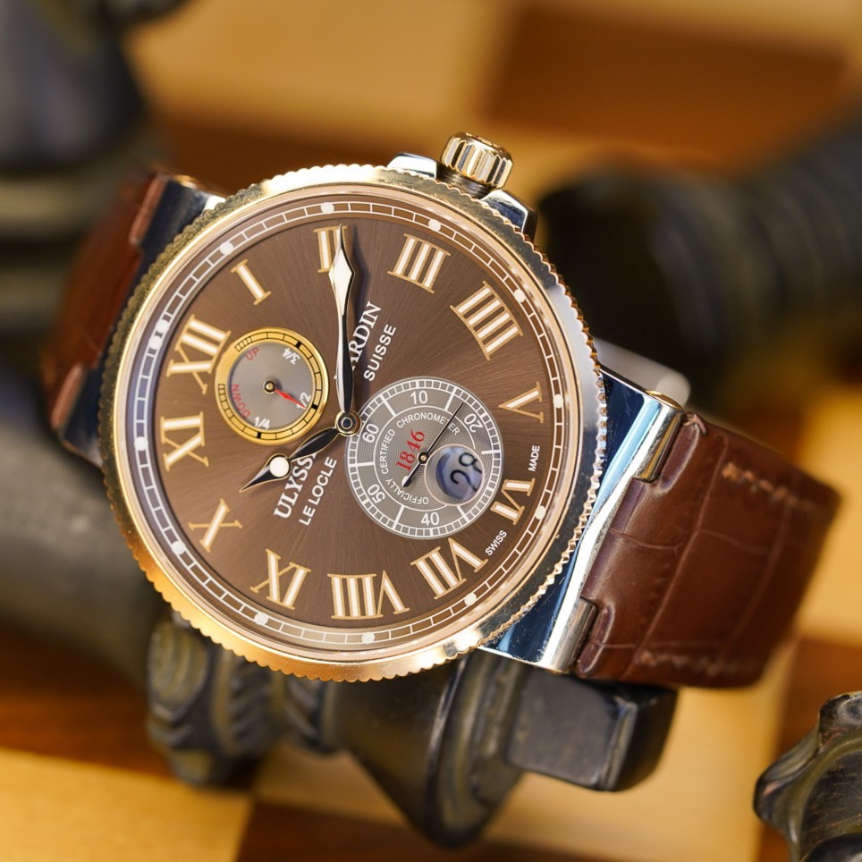 Ulysse Nardin Marine Brown Men’s Watch – 265-67