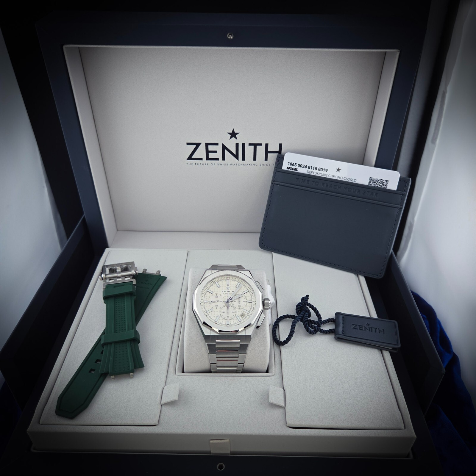 Zenith Defy El Primero Chrono 42mm 03.9500.3600/01.I001 New Stickered Full Set