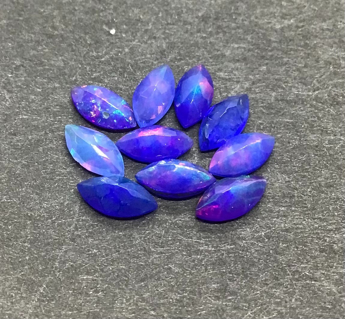 Ethiopian Blue Fire Opal AAA Natural Marquise Cut Loose Gemstone Making Jewelry