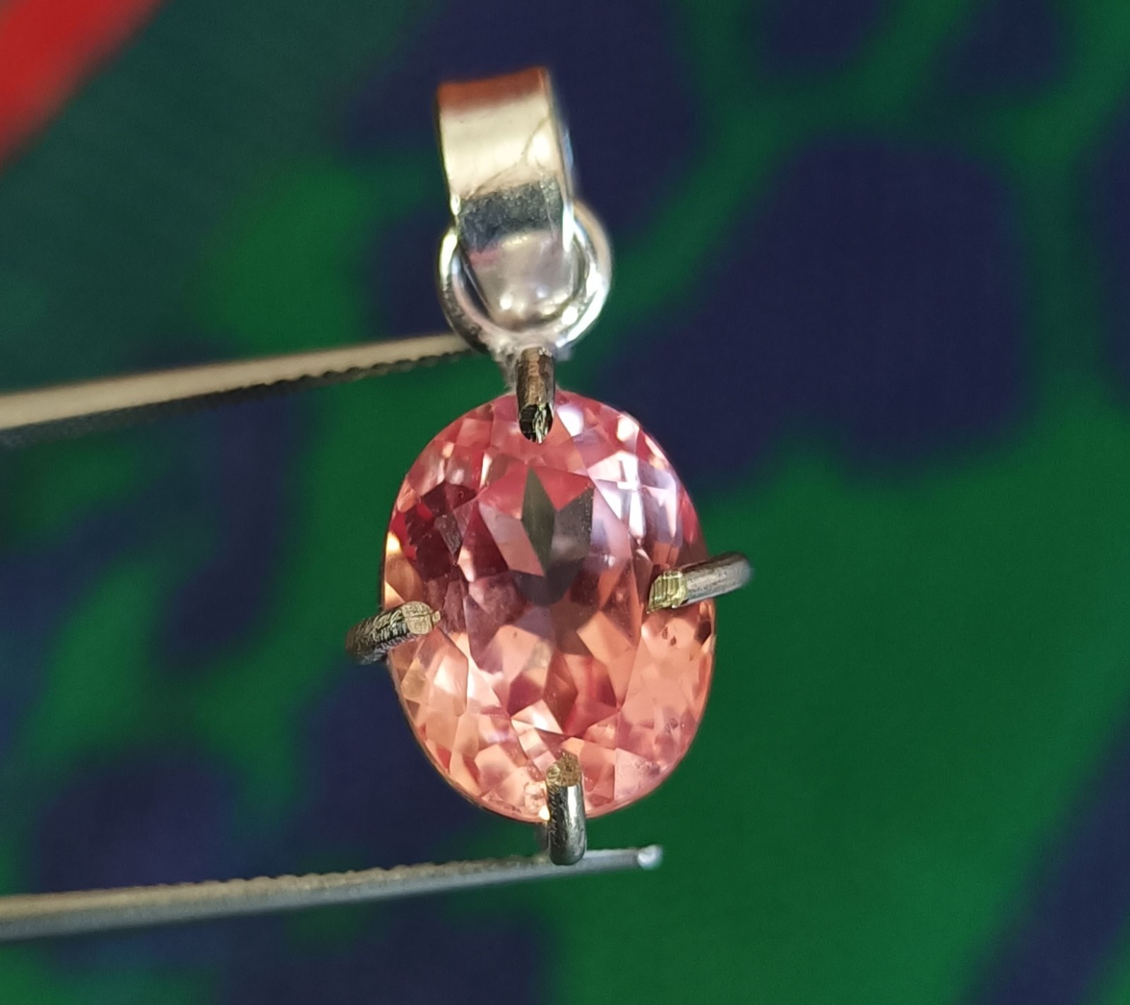 21.25 Ct Natural Pink Morganite Pendant in 925 Silver – Trending Certified Gem