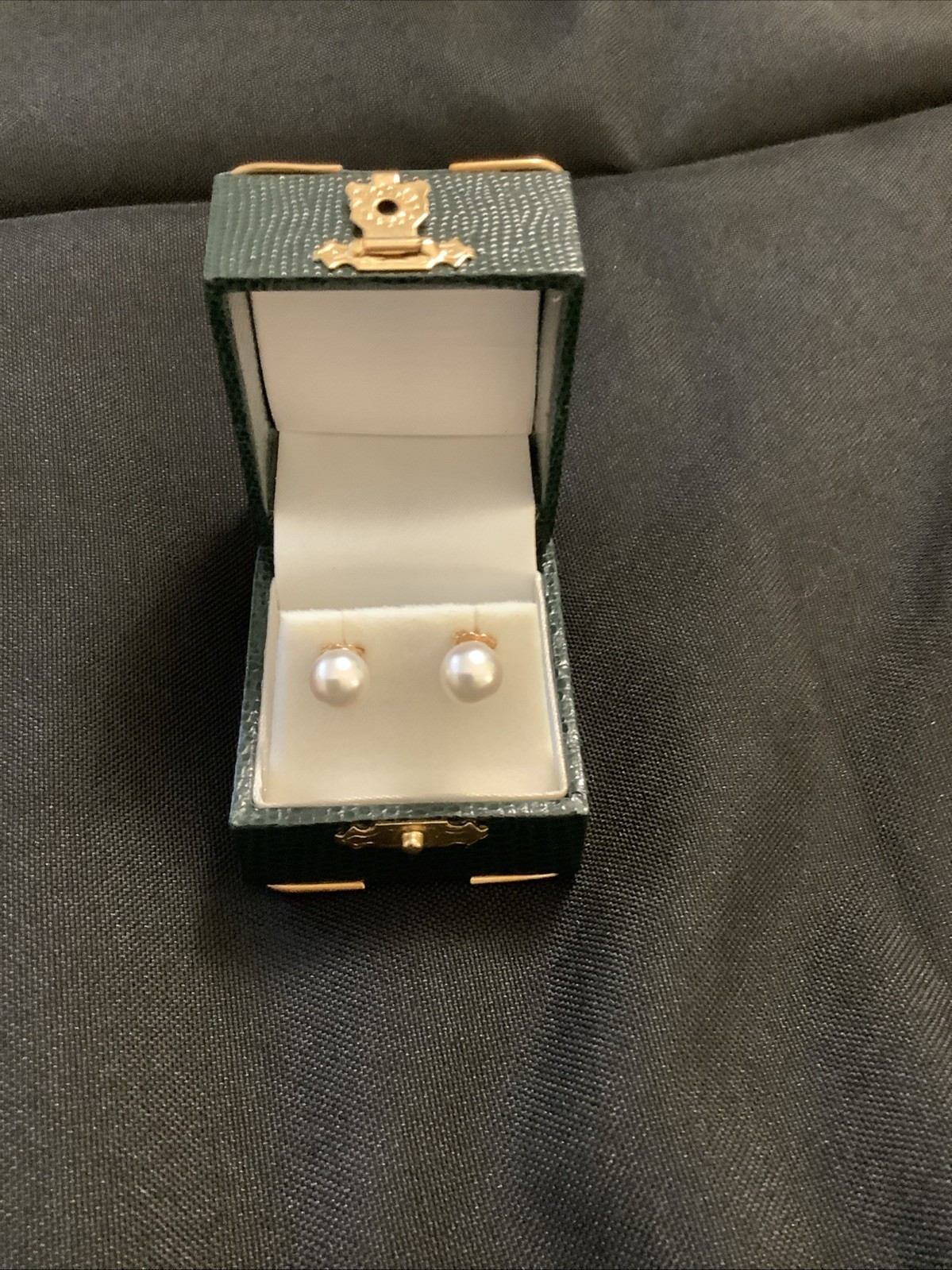 Cultured Akoya Pearl 14Ct Yellow Gold Earrings -PreOwned.