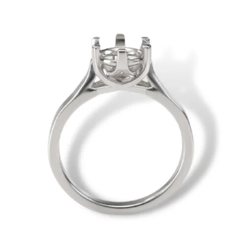 Round Cathedral Weave Design Pre-notched Ring Mounting