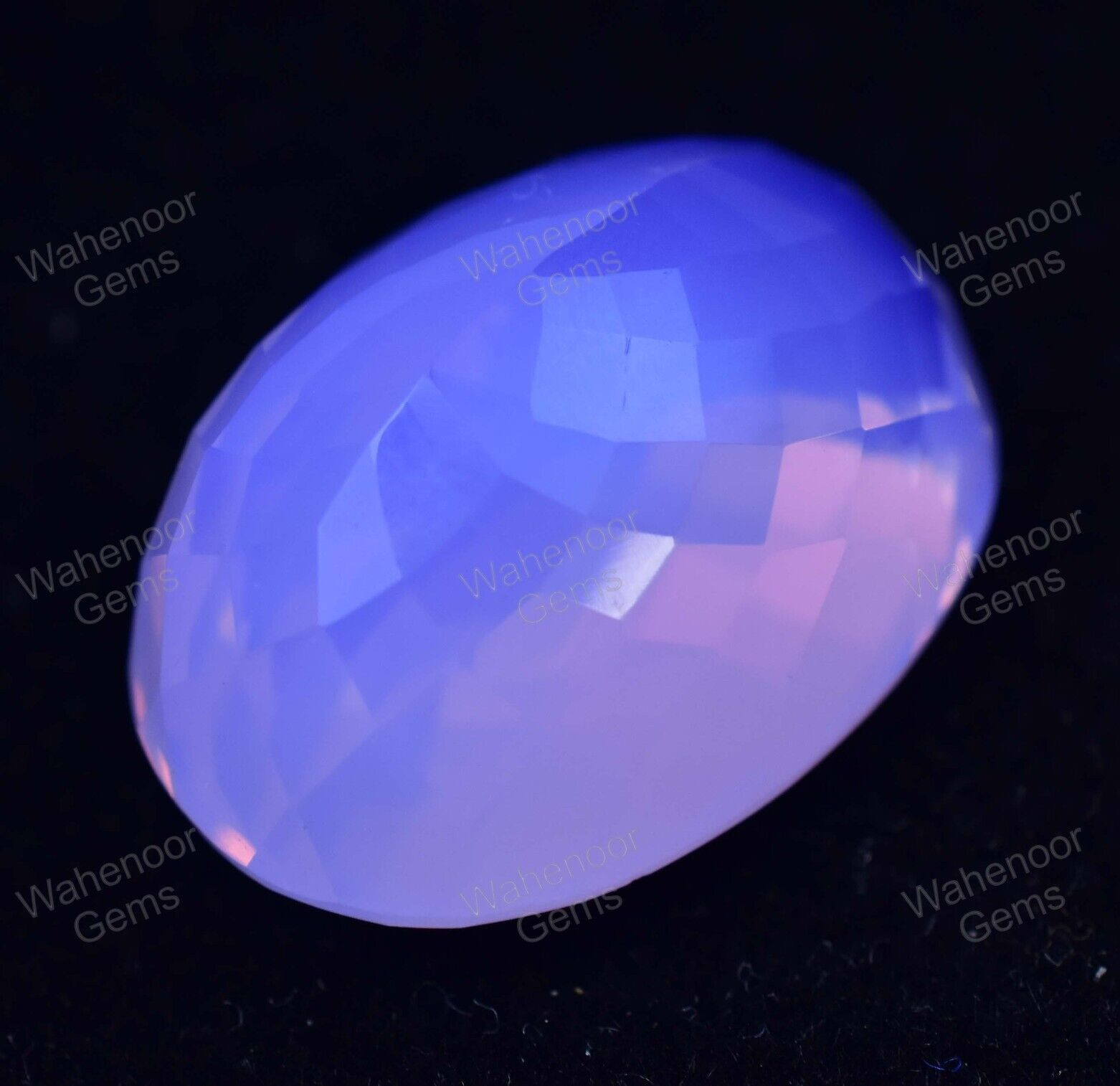 Natural Purple-Pink Welo Opal 50.60 Ct Oval Certified Unheated Loose Gemstone