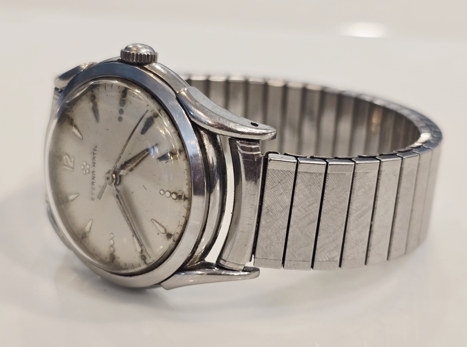 Eterna Matic 33mm 17J Cal 1412U Automatic Watch – Sweep Second – 1950’s – Estate
