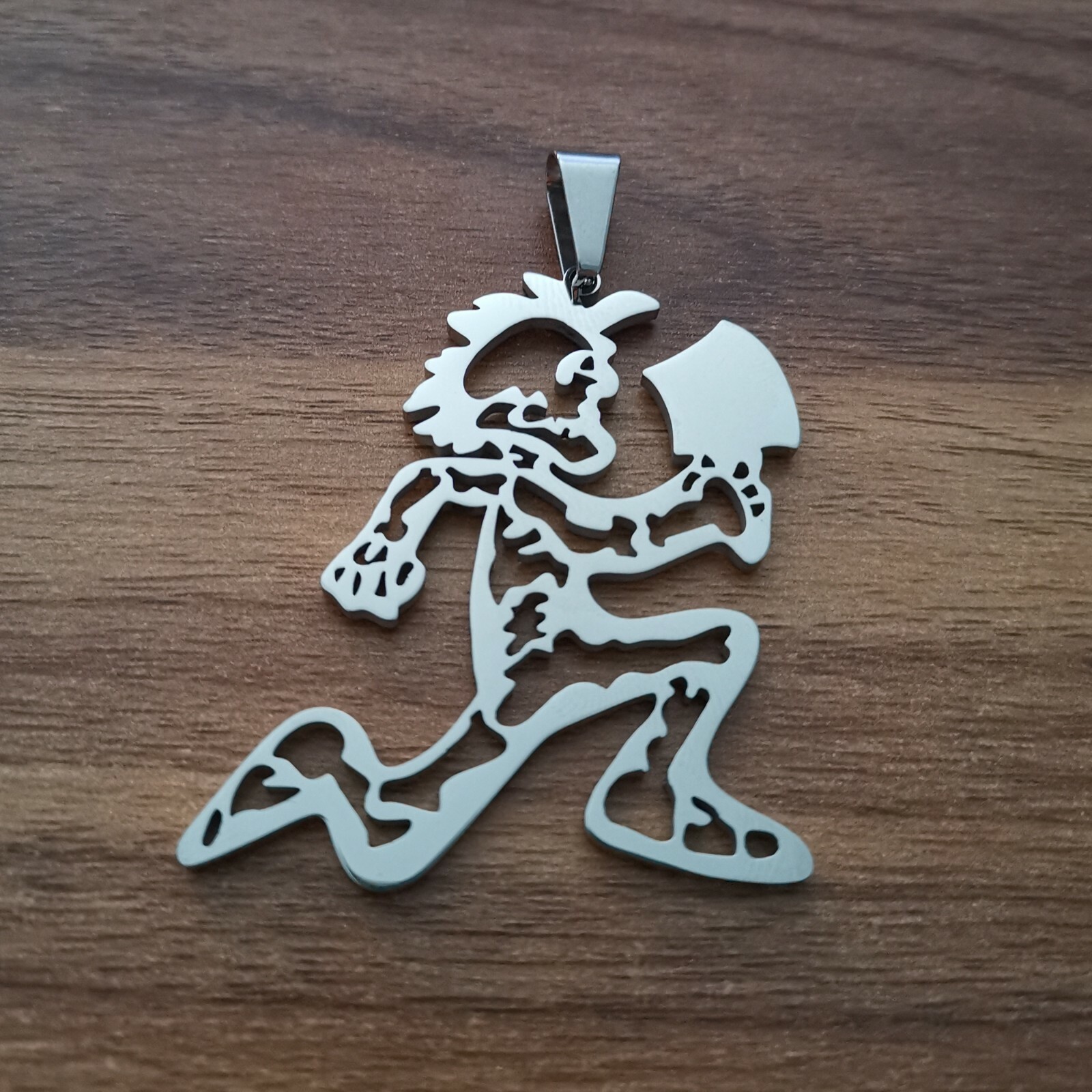 Insane Clown Posse TWIZTID hatchetman skeleton charm JUGGALO ICP 30″ necklace