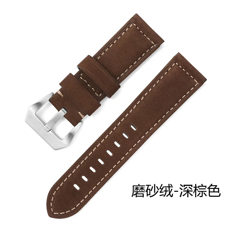 Vintage Classic Buckle Cow Genuine Leather Watch Band 20mm 22mm 24mm 26mm Strap