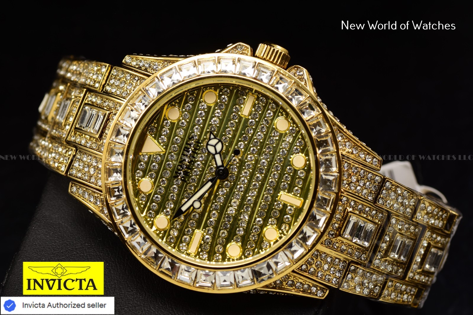 Montres Prestige Eclat X Invicta Men’s 42mm Copper Dial Quartz Gold Watch