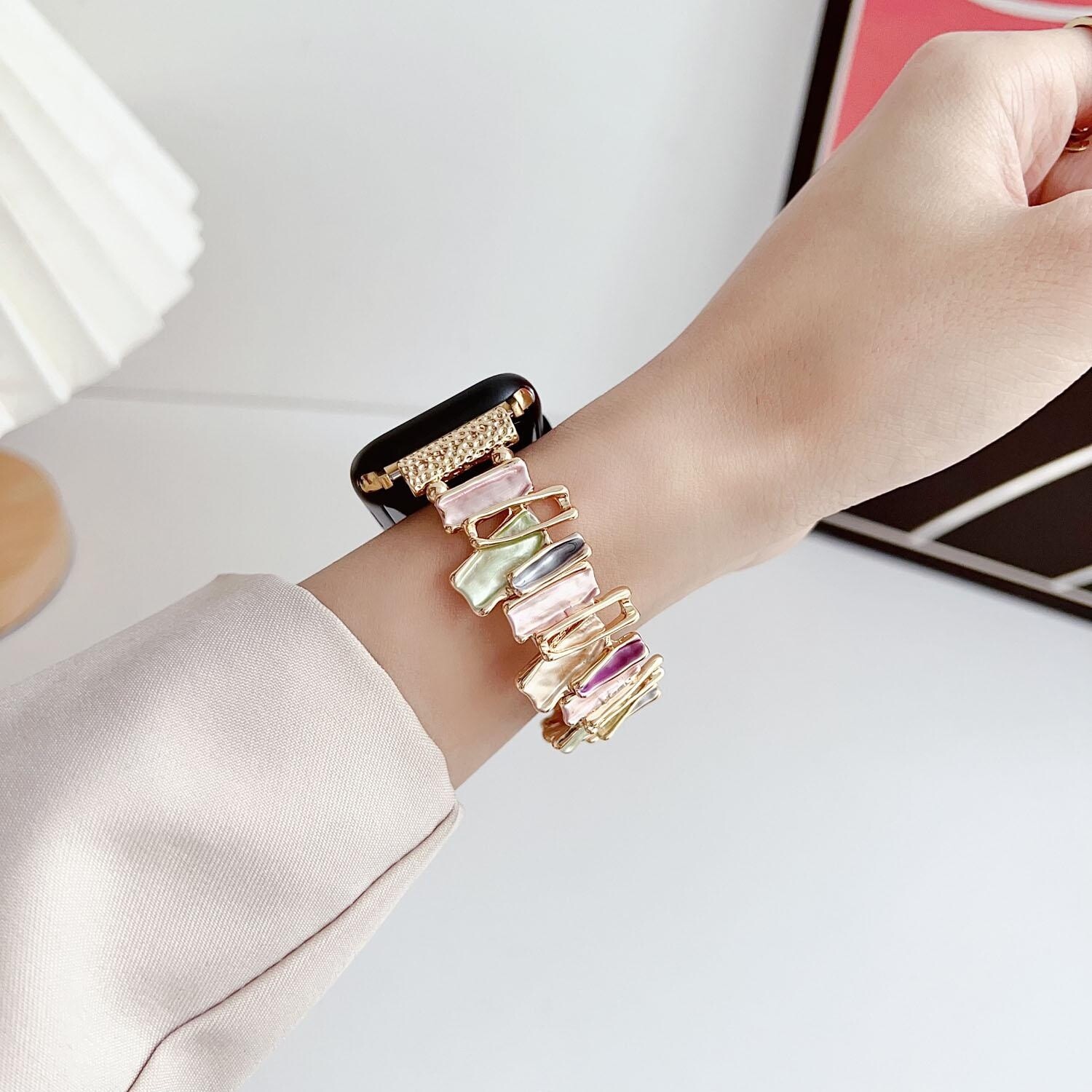 Jewelry Bangle Strap for Apple Watch Band 41 45 49mm Ultra 40 44mm 42mm Bracelet