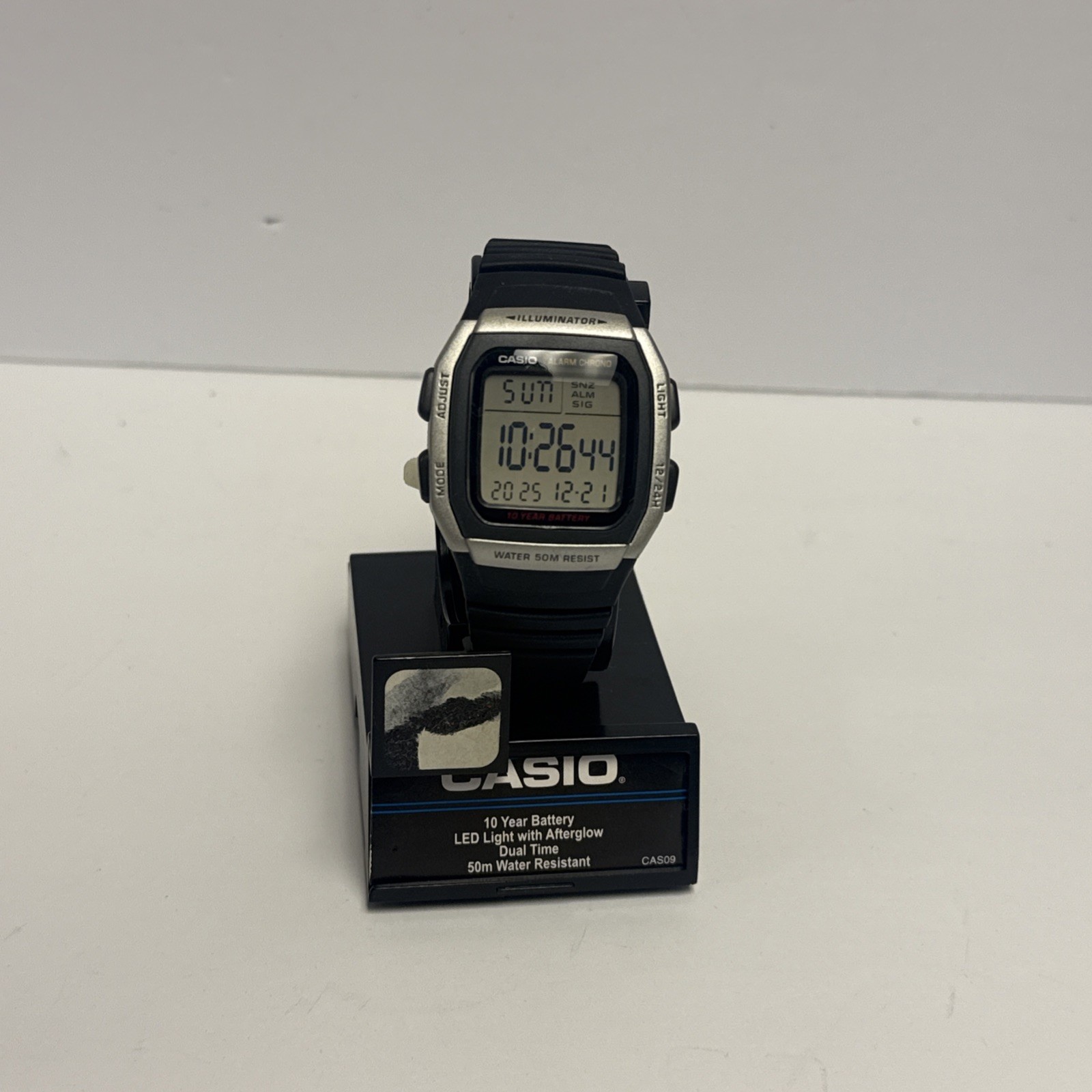 Casio Men’s Illuminator Sport Digital Chronograph Watch – W96H-1BV, Black