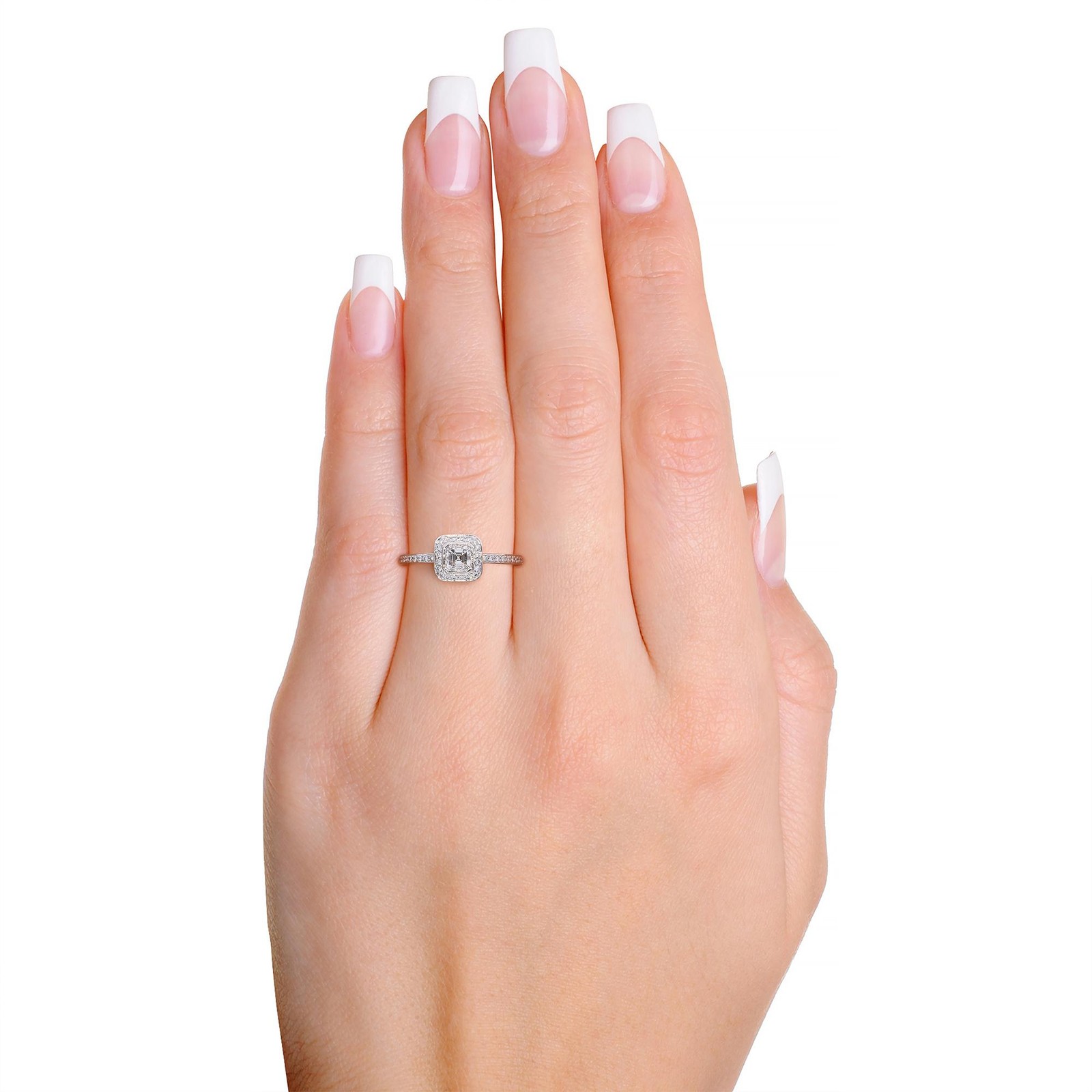 Vintage Platinum Ritani Design 1.00tcw Diamond Ring