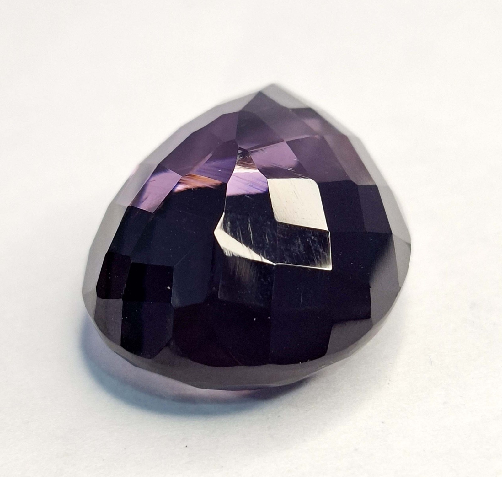 Natural Deep Purple Amethyst 58-60 Ct Pear Cut Certified Loose Gemstone RK884