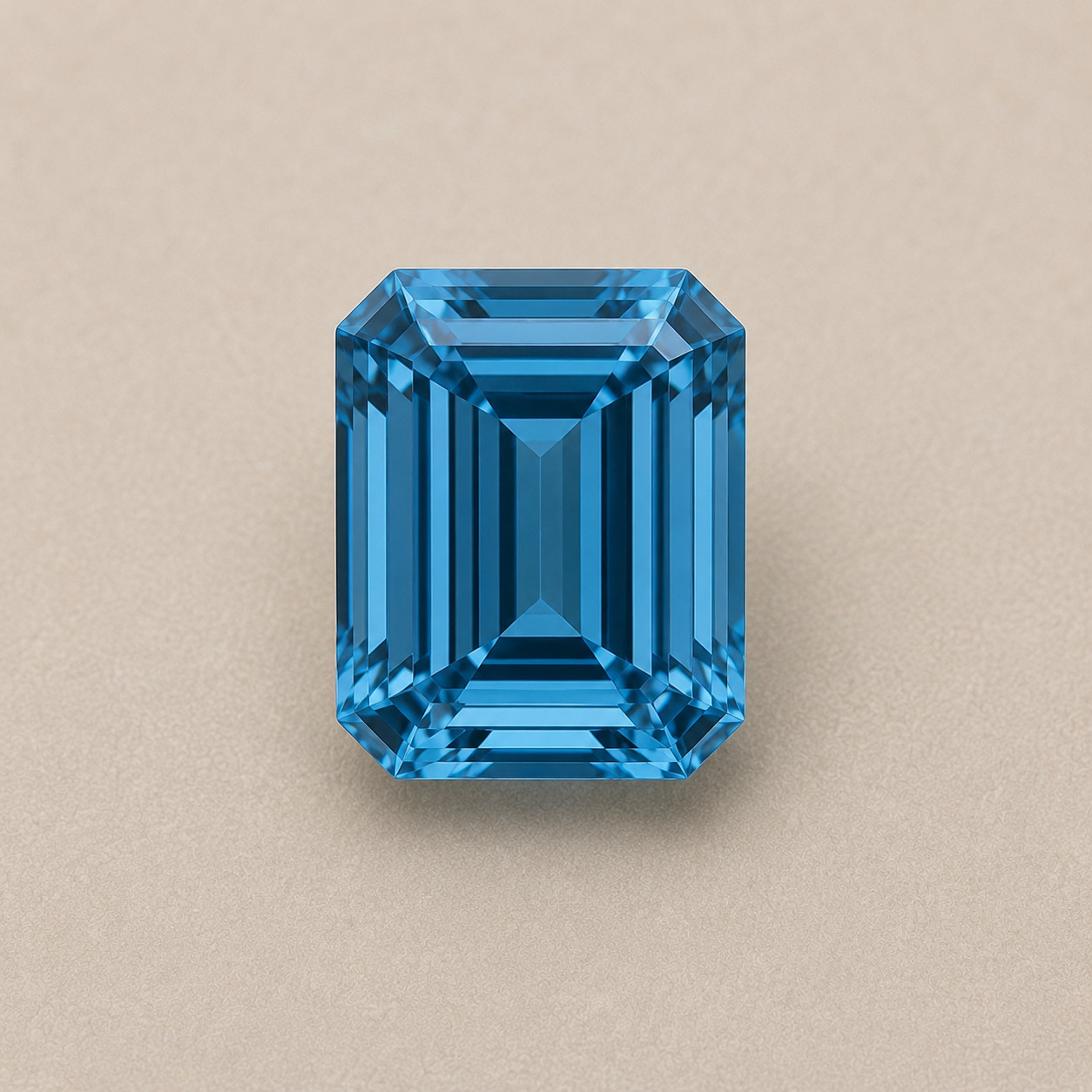 2 CT Blue Color Emerald Cut VVS1 Diamond 5×7 MM Gemstone For Jewelry 1 pc
