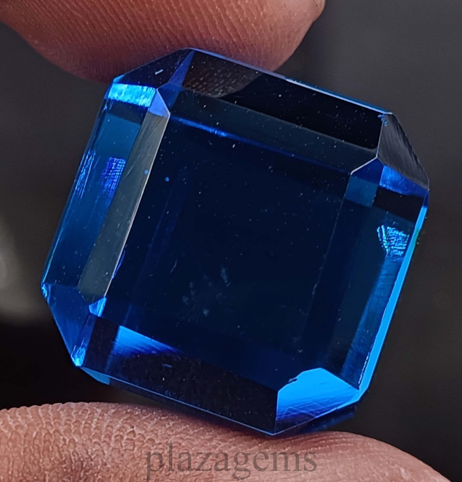 Rare 60.90 Carat Natural Blue Sapphire Cube EGL Certified Loose Gemstone 5DSV