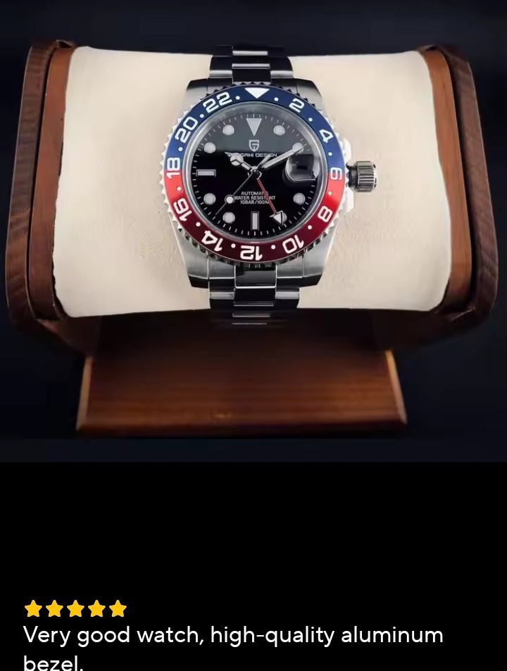 PAGANI DESIGN PD-1662 Automatic GMT Men’s Watch Sapphire Glass Jubilee 40mm