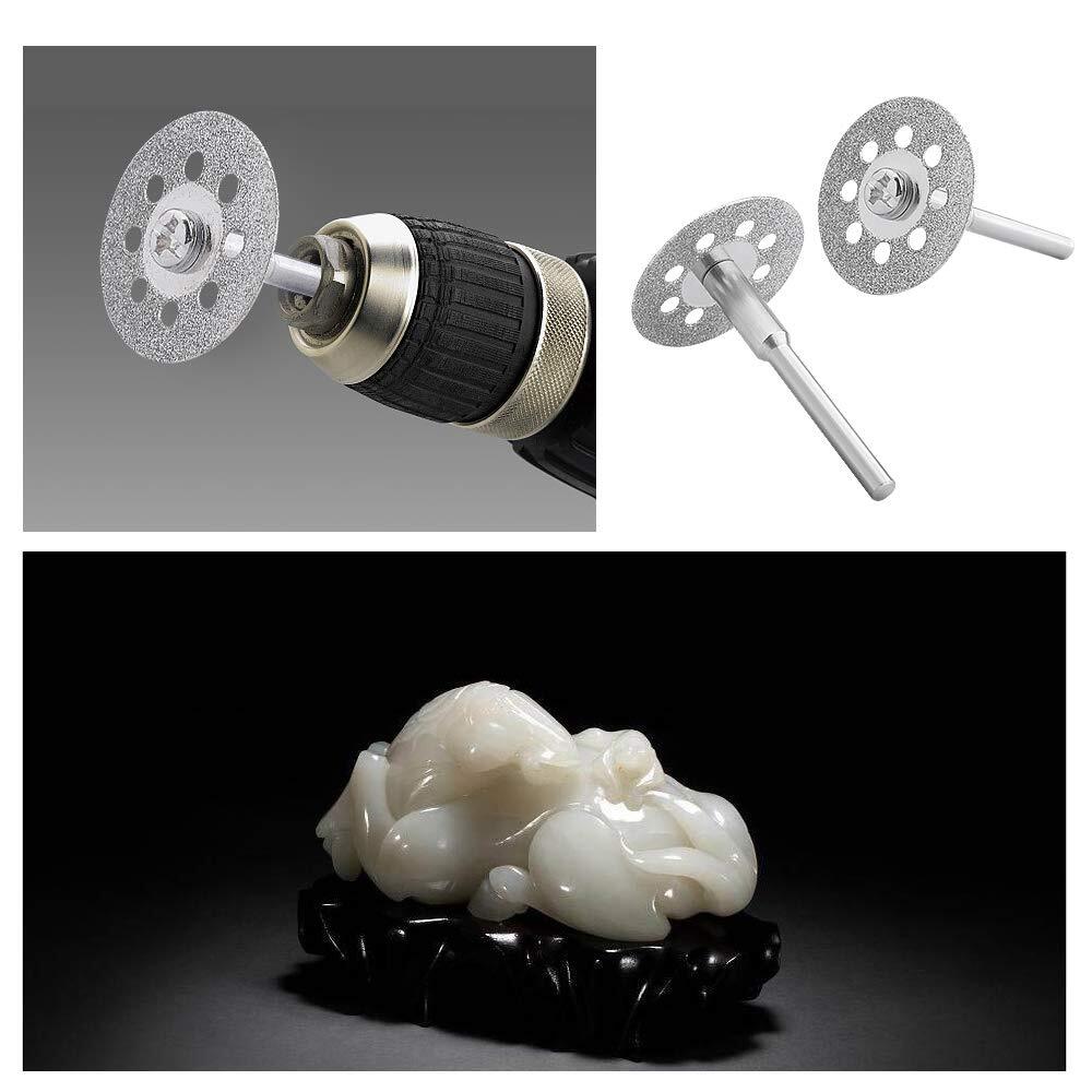 20mm Diamond Cutting Wheel with 3mm Mandrel – for Dremel Rotary Tools Attachment