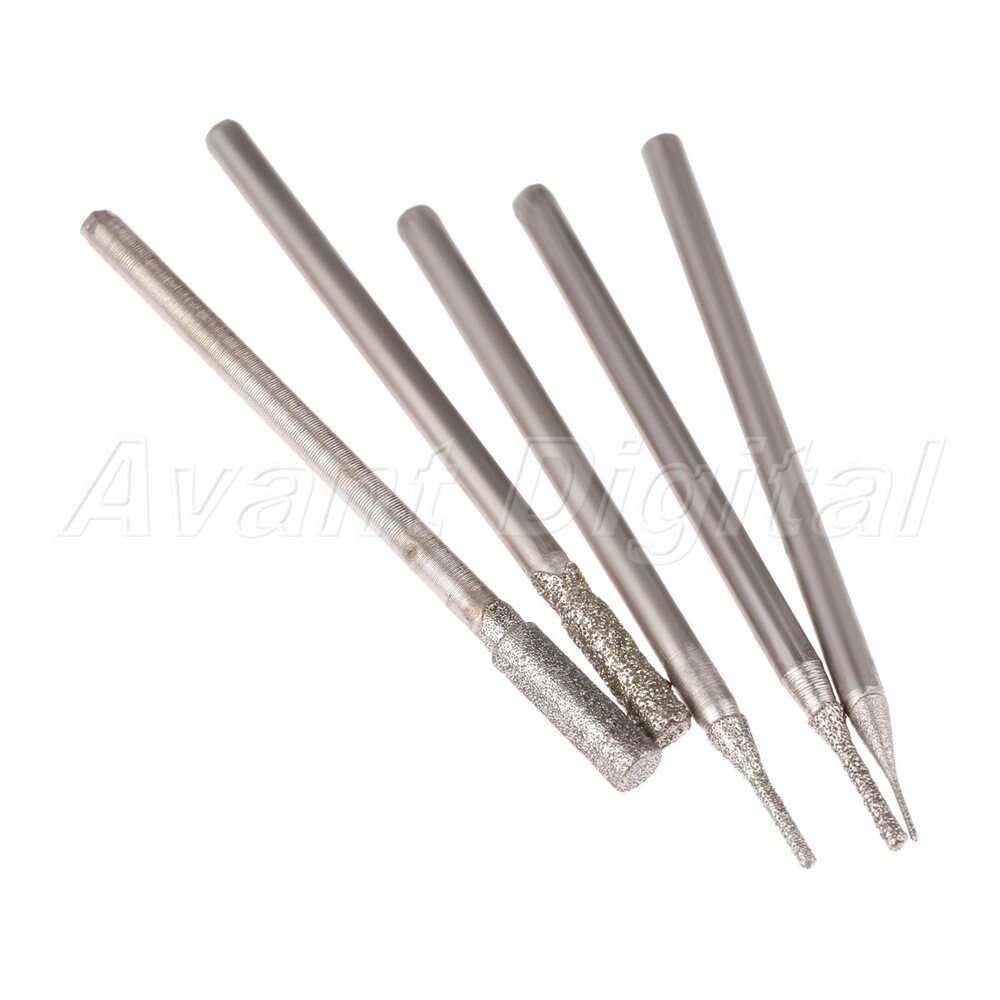 7x Carborundum Diamond Abrasive Bur Grinding head Punching Jade Crystal Ceramic