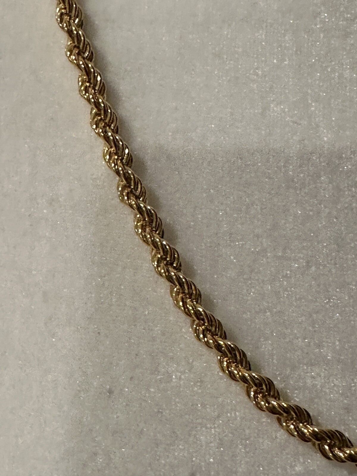 Monet Gold Plated Rope Twist Chain Necklace 24” A12