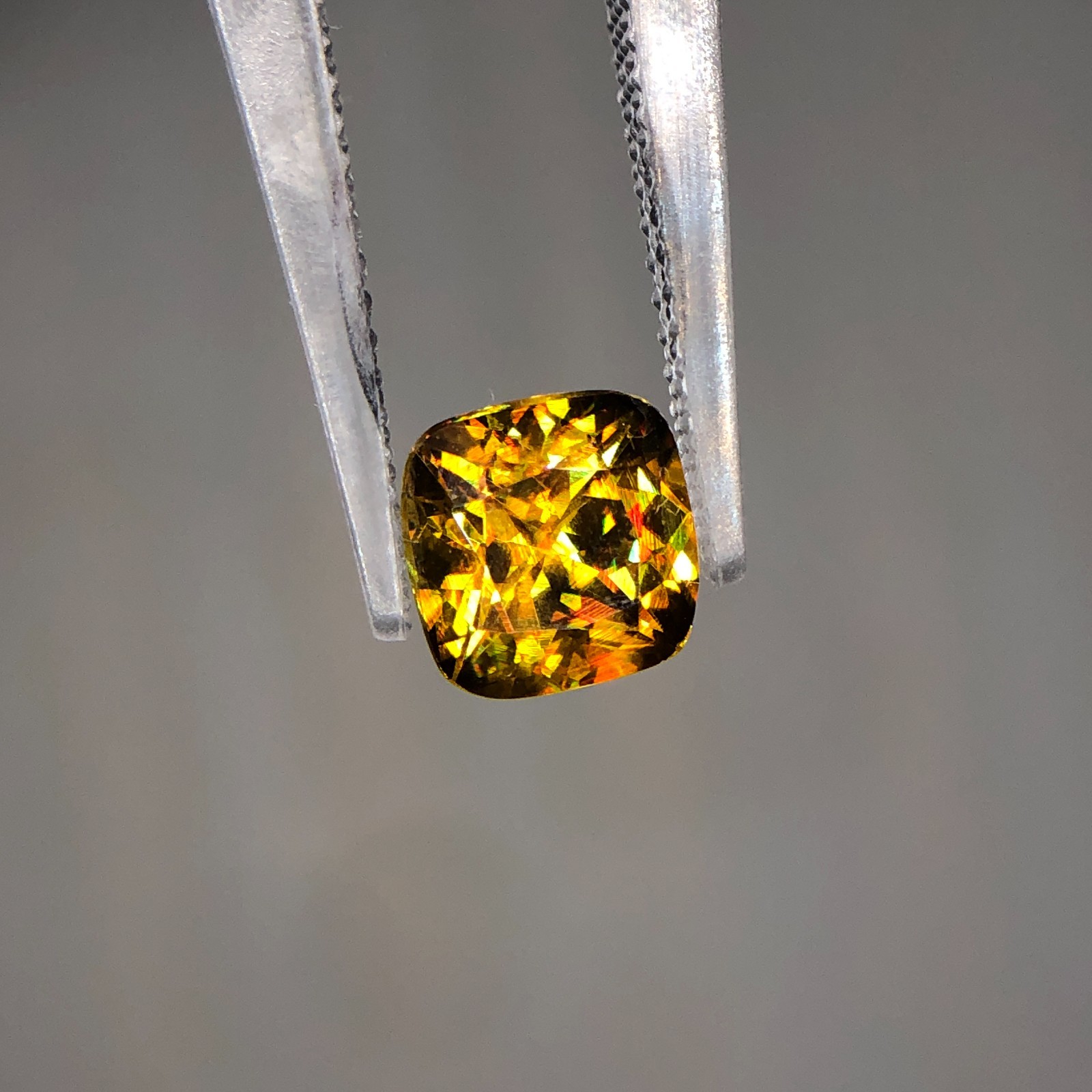 1.45 Ct Natural Full Fire Sphene Titanite | Cushion Cut Gemstone | For Jewelry