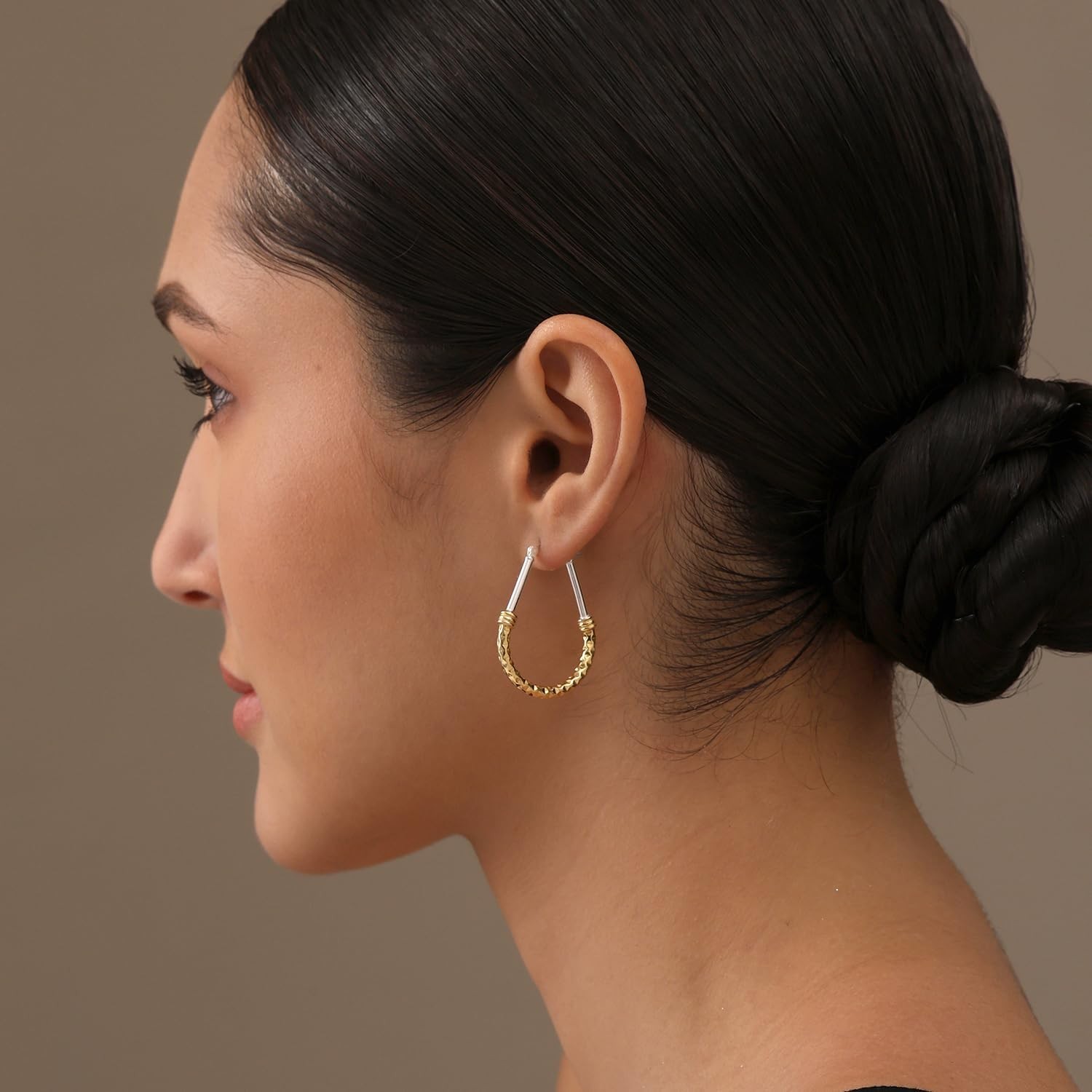 LeCalla 925 Sterling Silver Hoop Earrings for Women | Italian Design Classic …