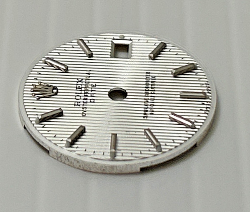 Genuine Rolex Ladies Datejust 26mm Silver Quickset Watch Dial