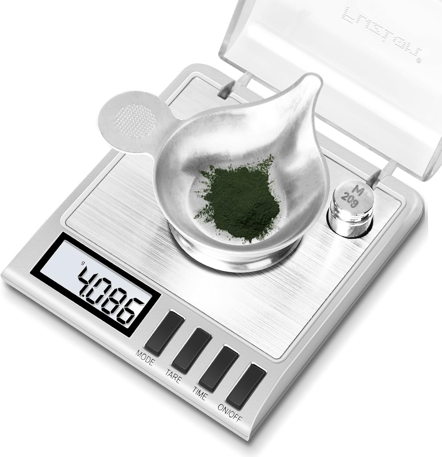 Fuzion Milligram Scale, 50G/0.001G Digital Milligram Scale with Calibration Weig