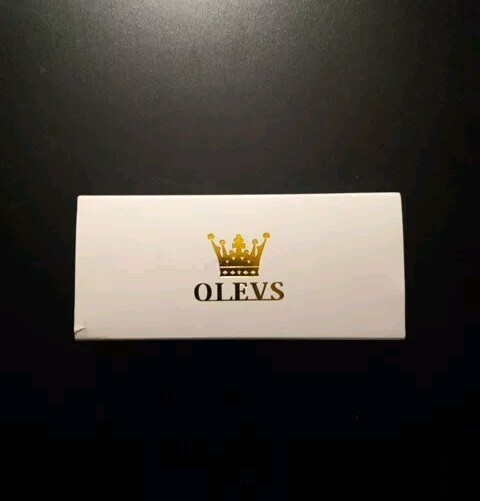 OLEVS Quartz Movement Watch Men’s Wristwatch Stainless Steel Blue Face NEW