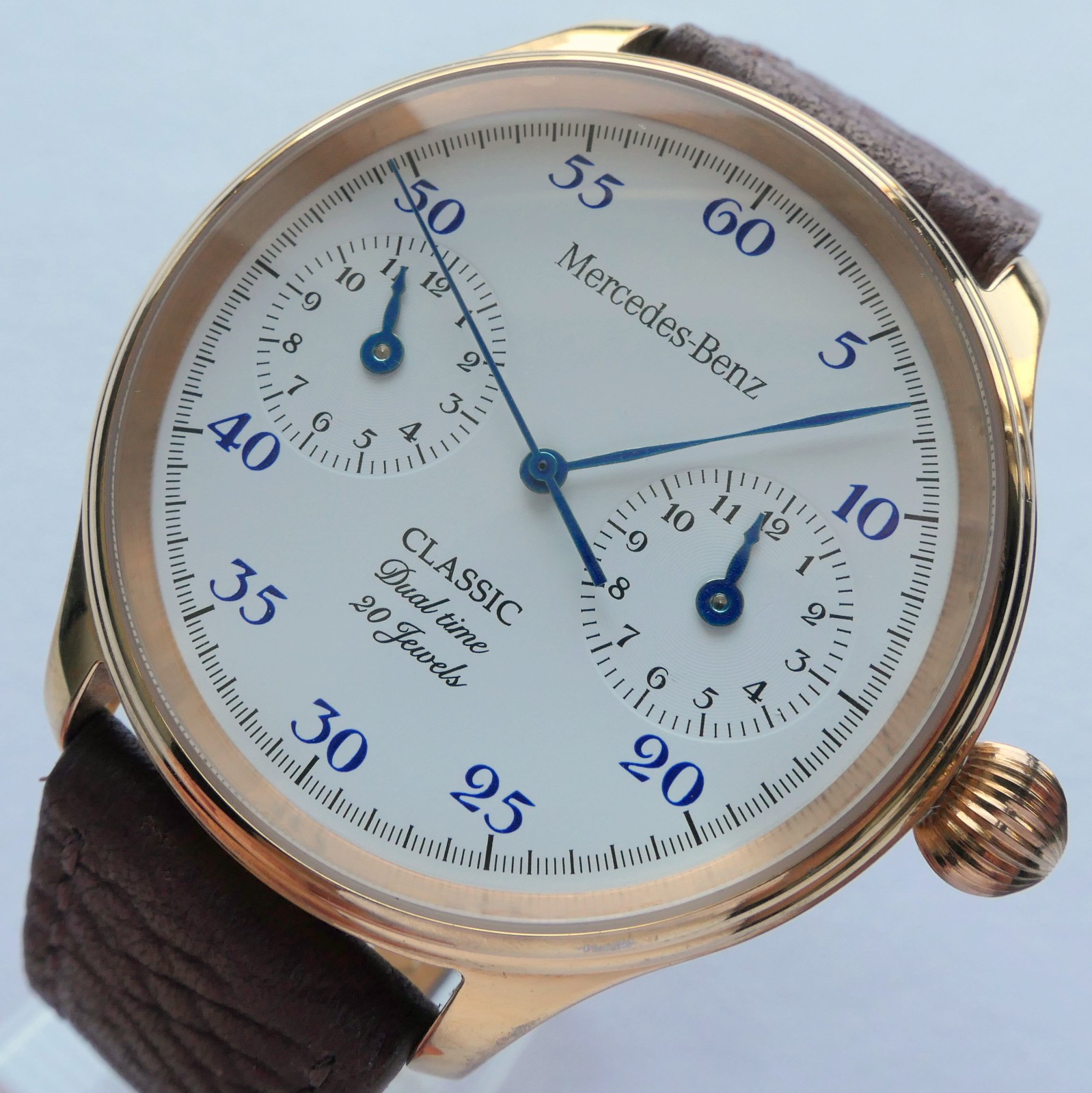 Mercedes Benz Classic Dual Time Zone Design Car Accessory GMT Automatic Watch
