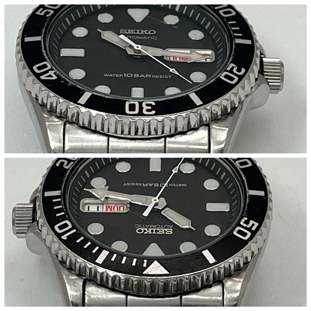 SEIKO 7S26-0040 Diver Day Date Automatic Watch 18cm Working Used