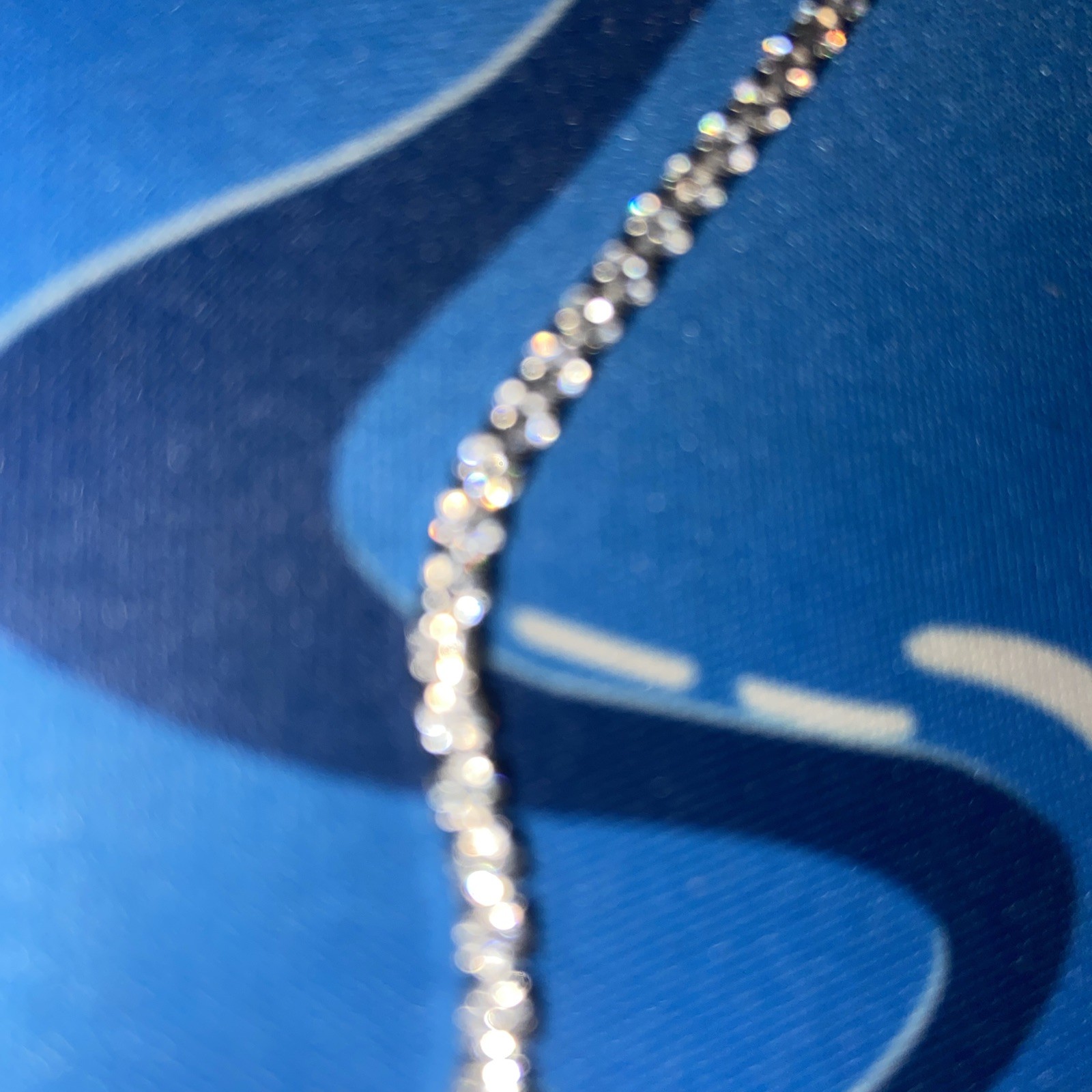 GLD Micro 2.5mm Tennis Chain in 18k White Gold Plated 16″ Necklace