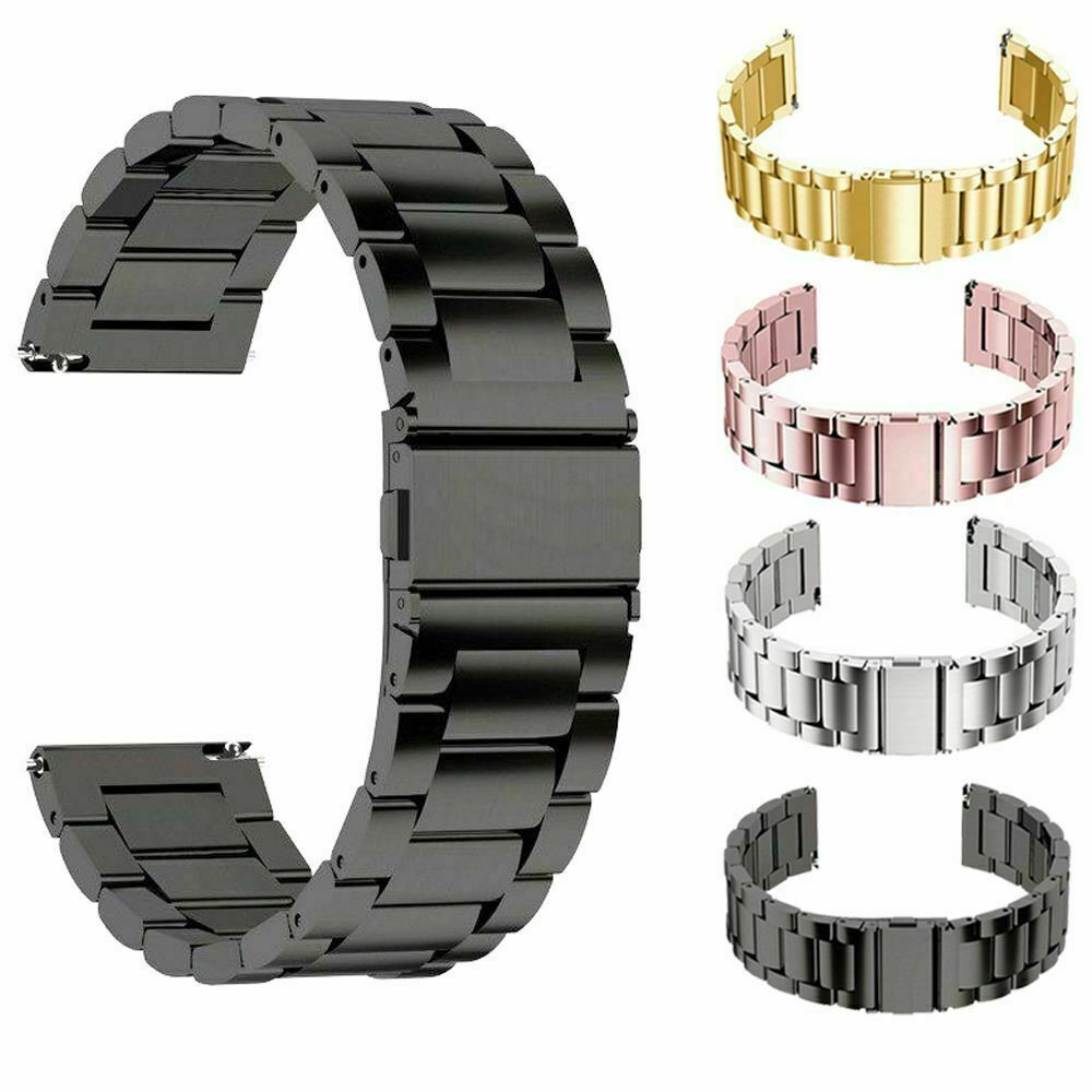 18/20/22mm Metal Watch Band Strap Replacement Stainless Steel Wrist Bracelet