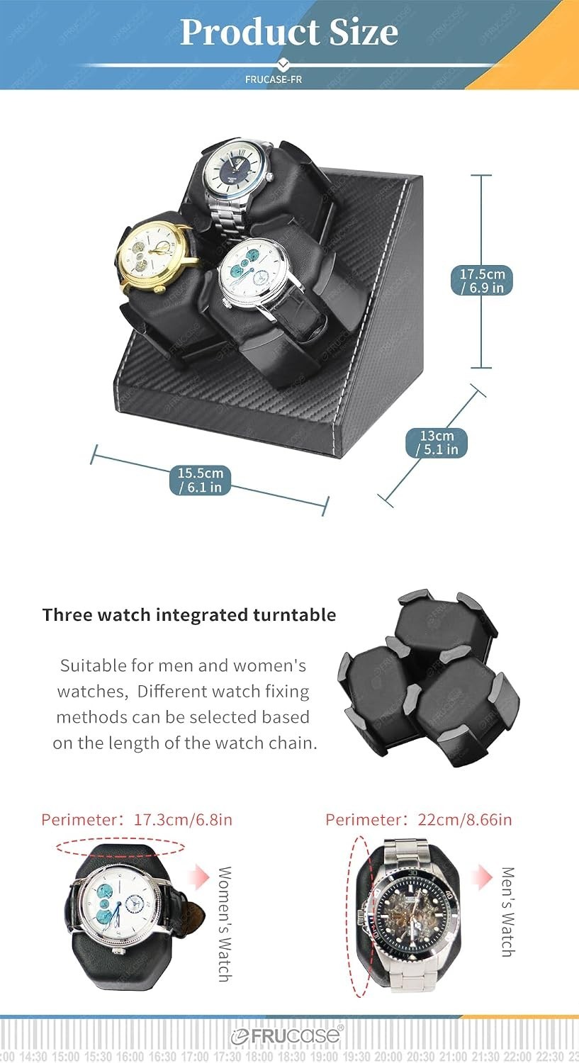 Elegant USB Powered Watch Winder with Super Silent Motor – Keeps Watches Wound