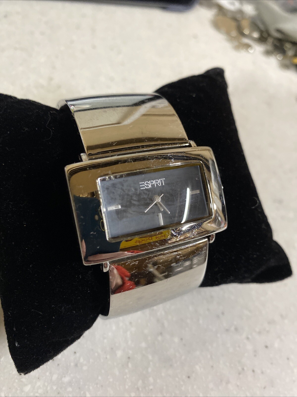 Esprit EP 4064 All Stainless Steel Quartz Analog Women’s Watch 6.5″ New Battery