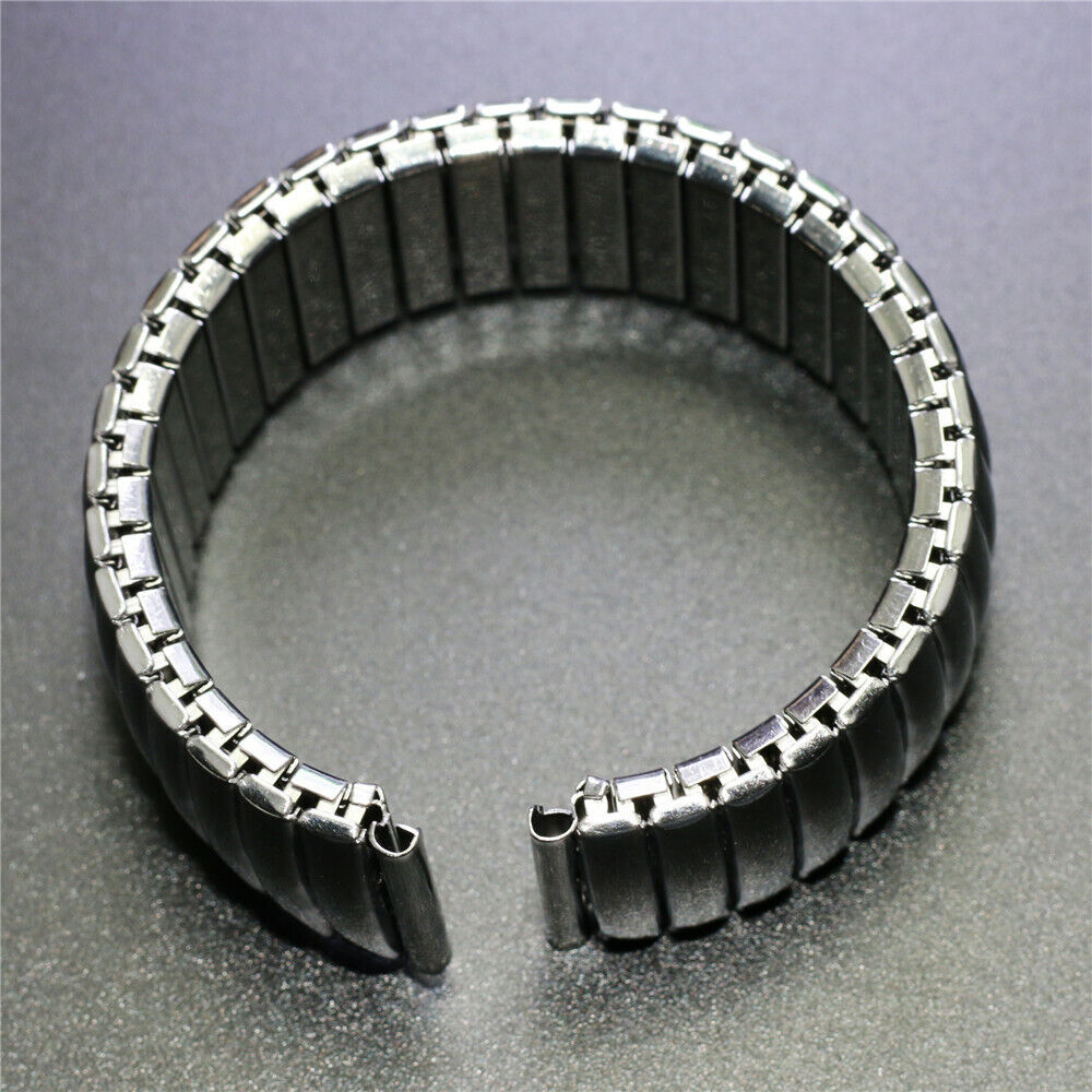 12 – 22mm Stretch Expansion Spring Stainless Steel Watch Band Strap Bracelet USA