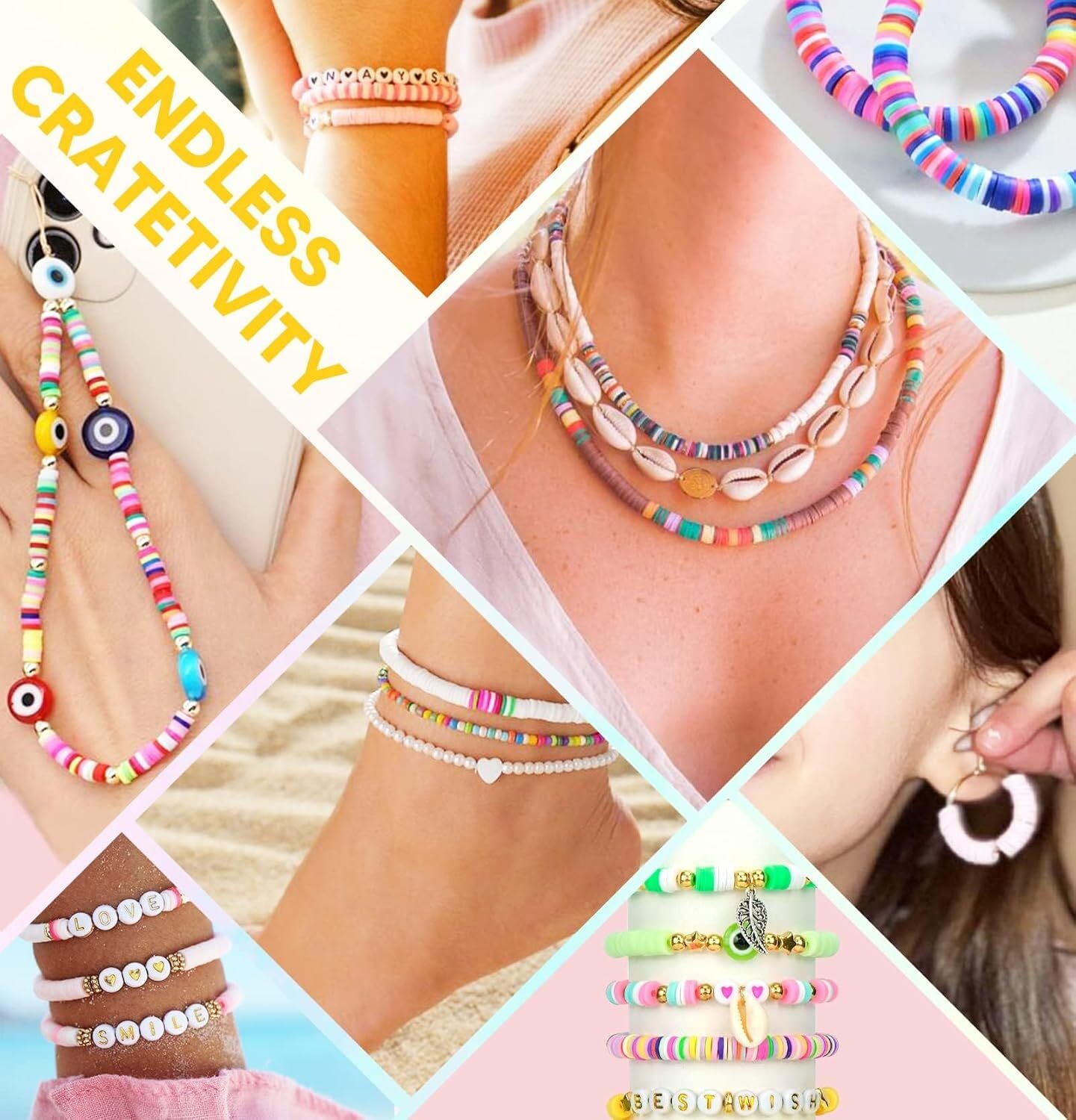 5000 Pcs Bracelet Making Kit for Girls, Bracelet Charms Kit for Jewelry Making G