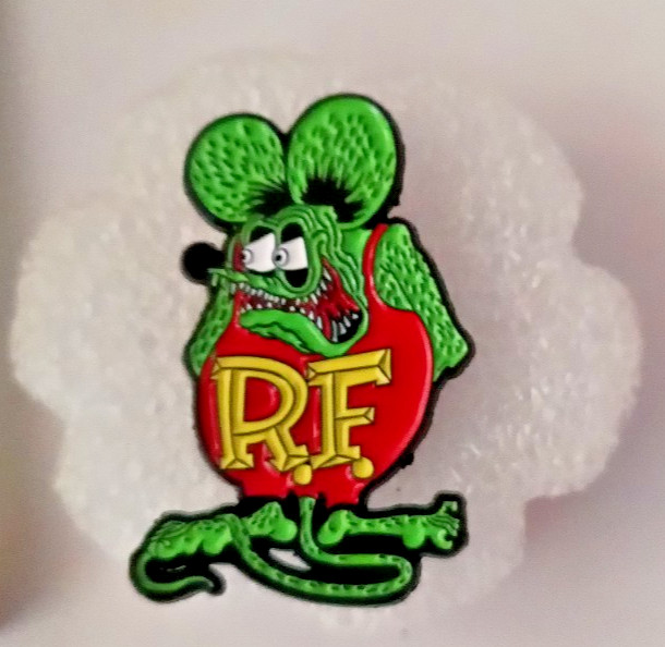 RAT FINK- ENAMEL PIN-2 OR MORE PINS $5.49 SHIPPING, SPEND $20 SHIPPING IS FREE