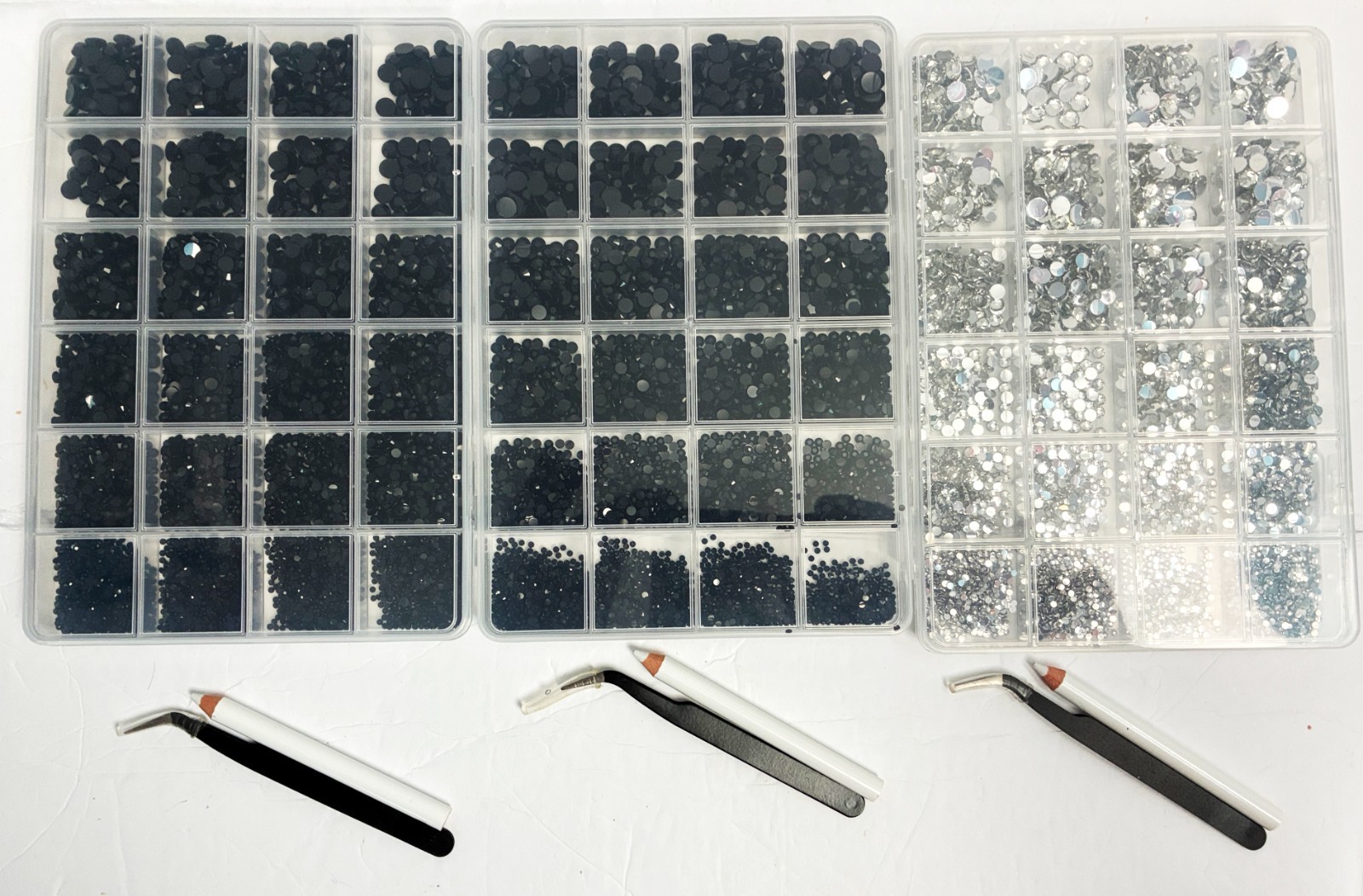 56,700 Flat Back Rhinestones Lot Dance Costume Bedazzle acrylic 2mm 3mm 4mm 6mm