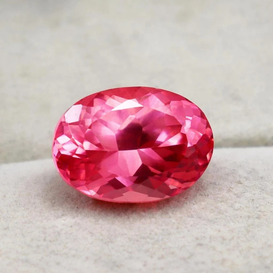 9.40 Ct Certified Natural Ceylon Padparadscha Sapphire Oval Cut Loose Gemstone