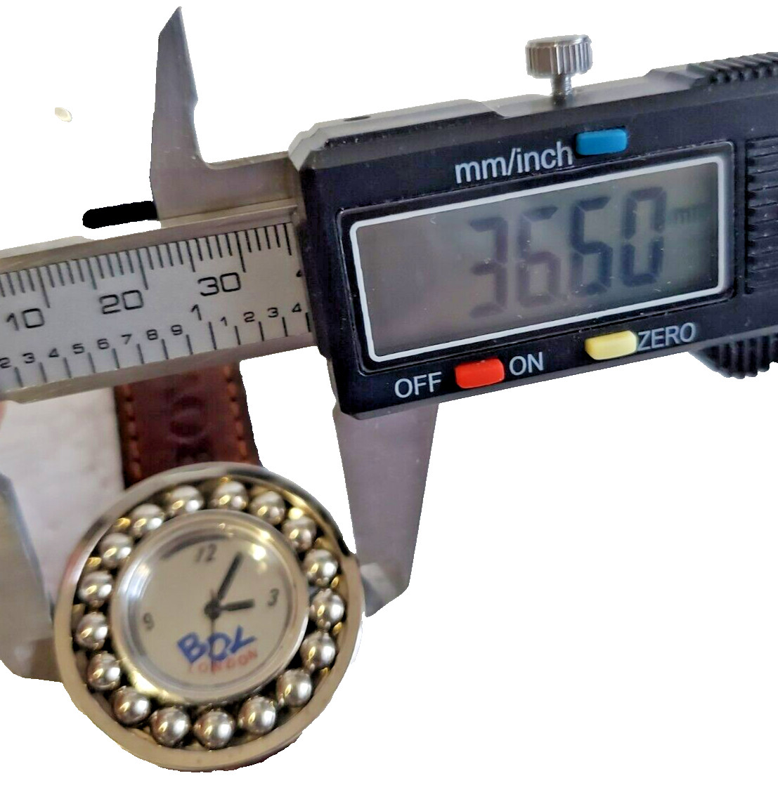 Boy London Boy-46-W Watch: 36mm Bidirectional Rotating bezel Japan. Runs.