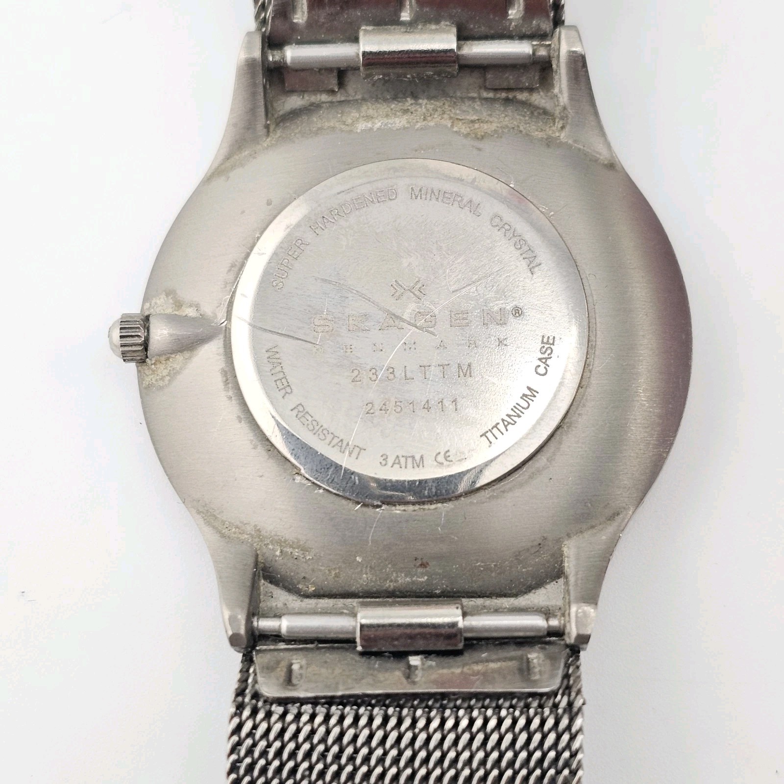 Skagen Denmark Titanium Ultra Thin Watch for Men-New Battery