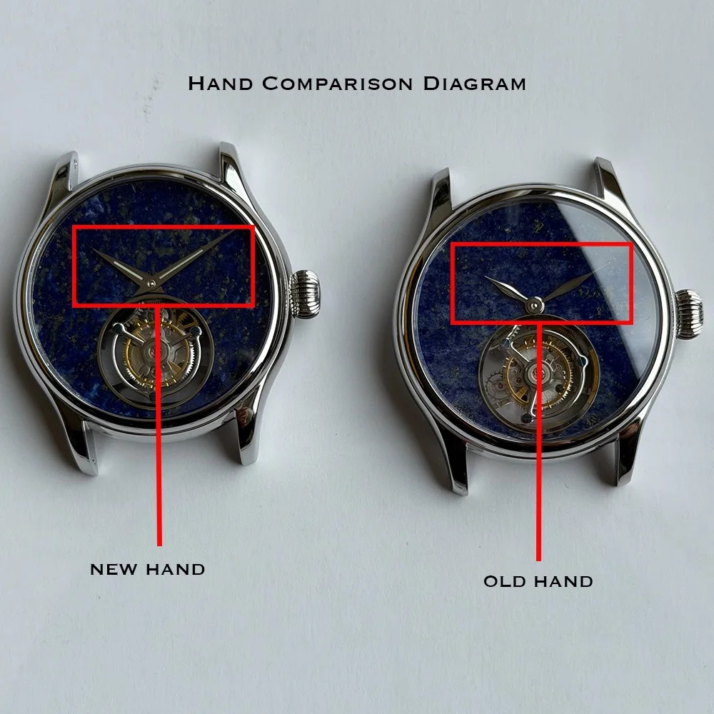 Merkur Tourbillon Watch Natural Jinsha Stone Dial Manual Mechanical Sapphire 42m