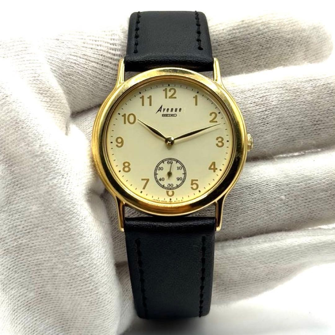 Working Item SEIKO Avenue Quartz New Battery Small Second Watch