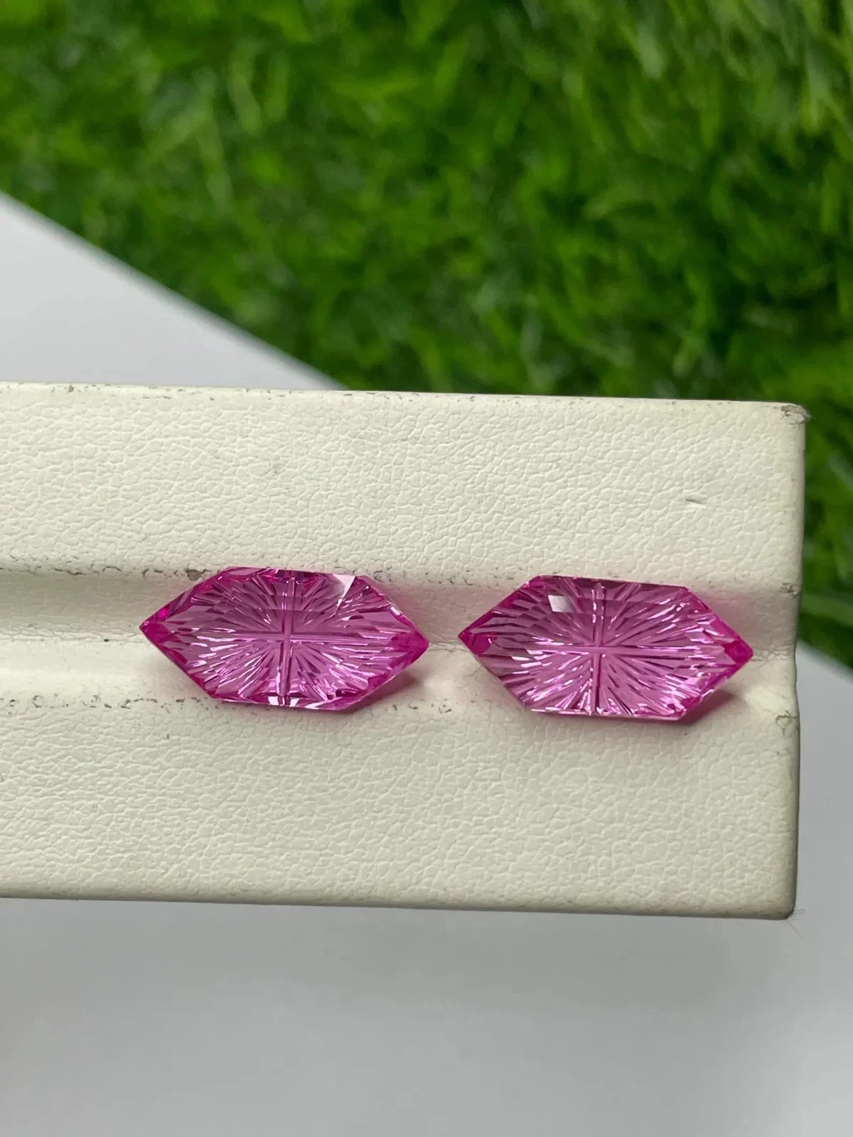Natural Pink Fantasy Cut Gemstone – 16 Ct+ Precision Carved Designer Loose