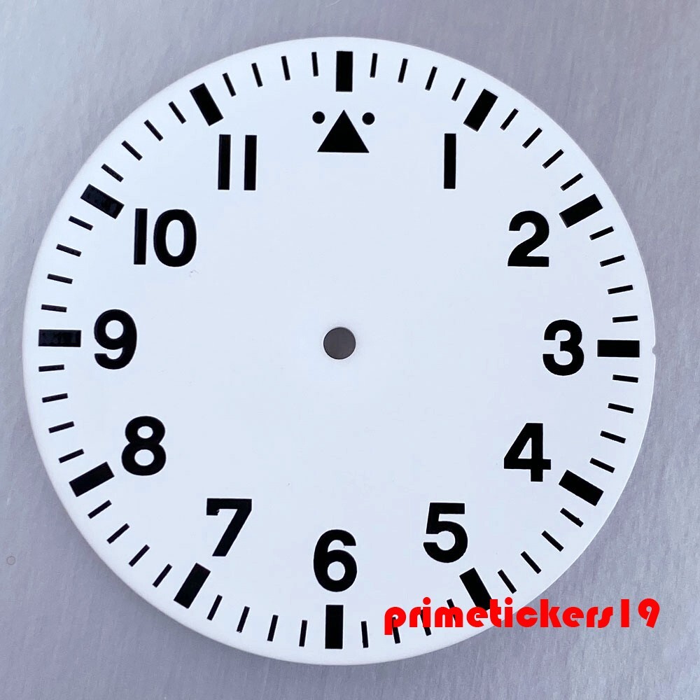 38mm Pilot Watch Dial+Hands Set Parts Luminous Fit NH35 NH36 NH38 ETA2824 PT5000